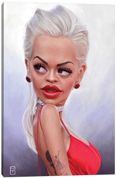 Rita Ora Canvas Art Print - Fernando Méndez