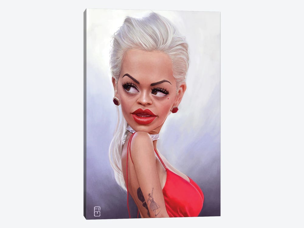 Rita Ora by Fernando Méndez 1-piece Canvas Art Print