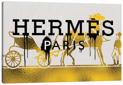 Follow The Golden Road Canvas Art Print - Hermès Art