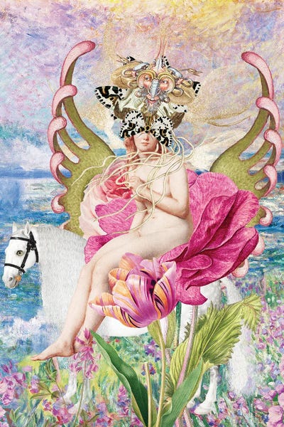 Under The Pink Sky by Fan de Fantastica canvas print