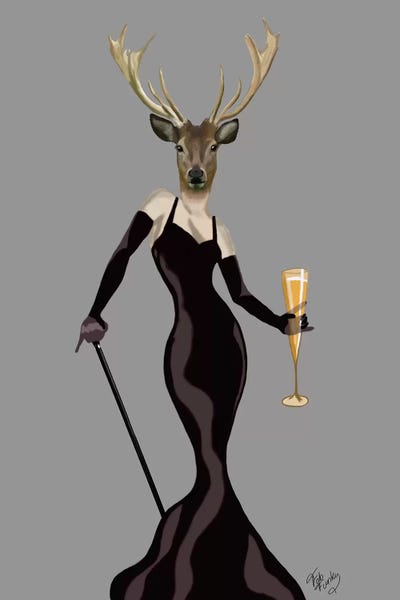 Glamour Deer In Black