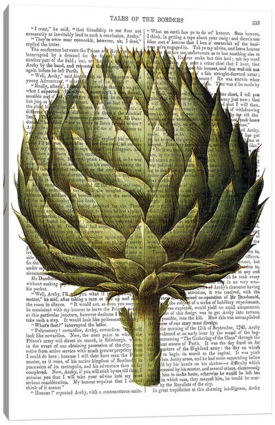 Globe Artichoke Canvas Art Print - Vegetable Art