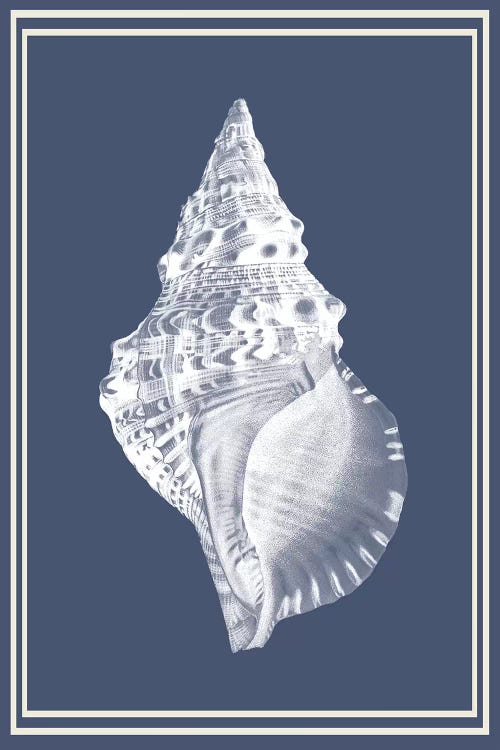 Mixed Nautical White On Indigo Blue III