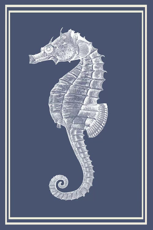 Mixed Nautical White On Indigo Blue IV