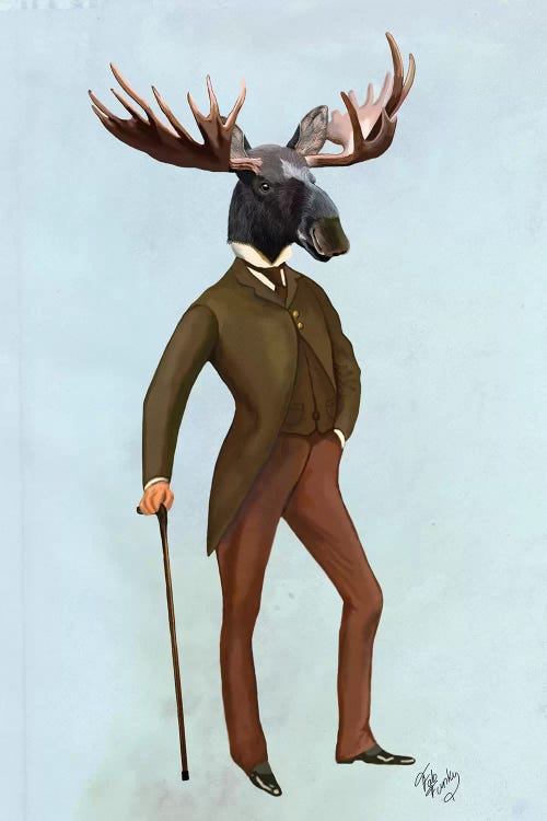 Moose In Suit
