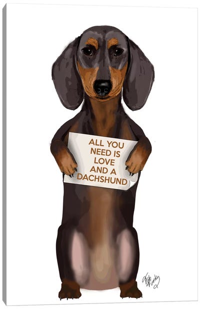 Dachshund Canvas Art Print - Pawsitive Pups