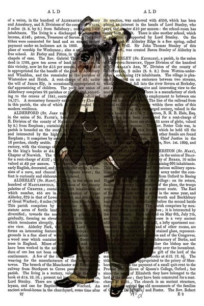 Schnauzers: Schnauzer Lawyer, Print BG by Fab Funky