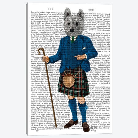 West Highland Terrier In Kilt Canvas Print #FNK1315} by Fab Funky Canvas Art
