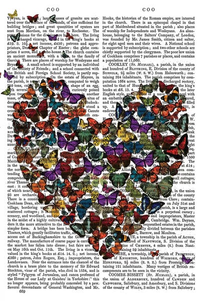 Butterfly Heart by Fab Funky gallery poster