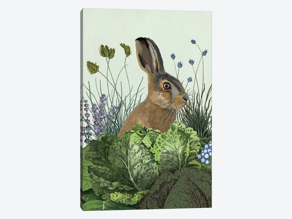 Cabbage Patch Rabbit III by Fab Funky 1-piece Canvas Art Print