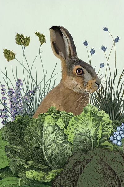 Rabbits: Cabbage Patch Rabbit III by Fab Funky