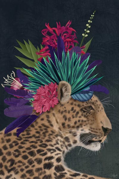 Leopards: Hot House Leopard 1 by Fab Funky