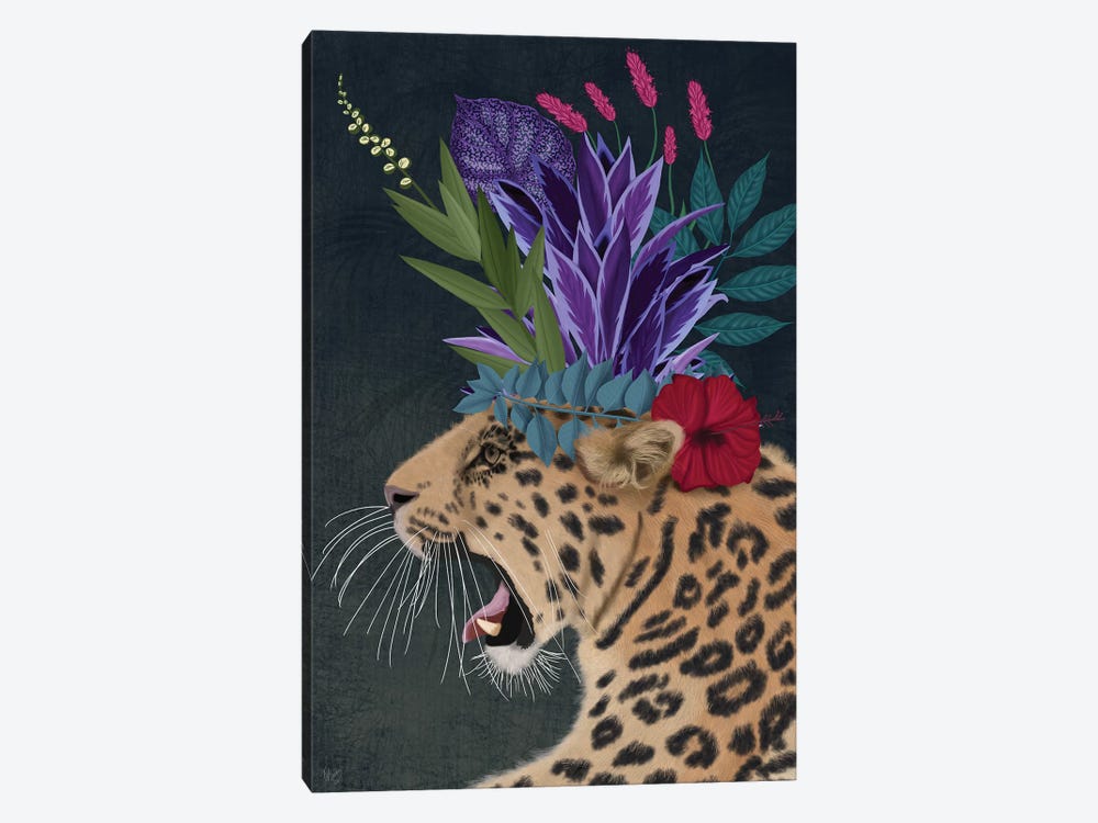 Hot House Leopard 2 by Fab Funky 1-piece Canvas Print