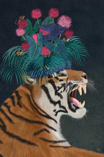 Pineapples: Hot House Tiger I by Fab Funky