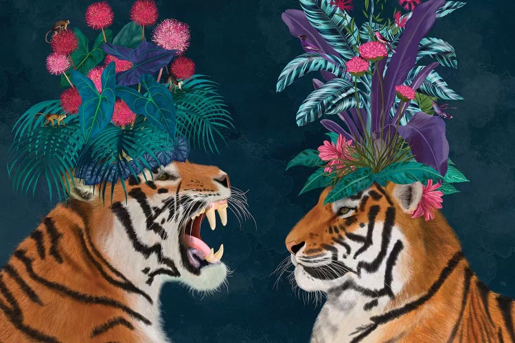 Hot House Tigers, Pair, Dark