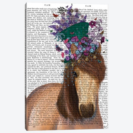 Horse Mad Hatter II Canvas Print #FNK1512} by Fab Funky Canvas Print