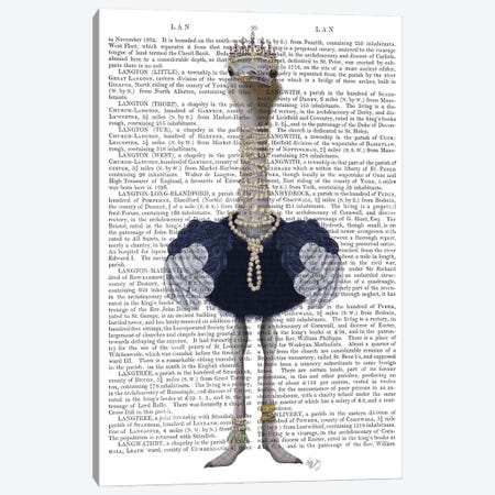 Ostrich and Pearls, Full II Canvas Print #FNK1523} by Fab Funky Canvas Art