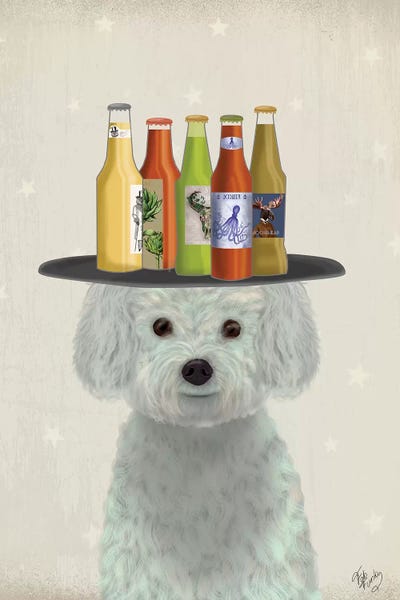 Bichon Frises: Bichon Frise Beer Lover by Fab Funky
