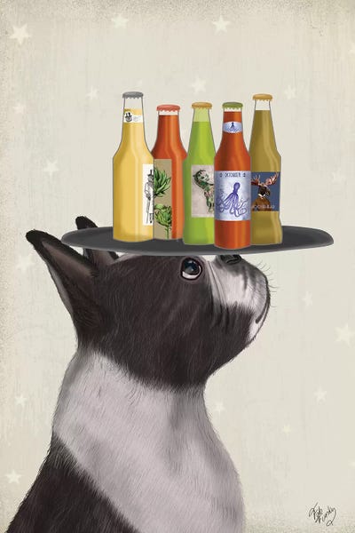 Terriers: Boston Terrier Beer Lover by Fab Funky