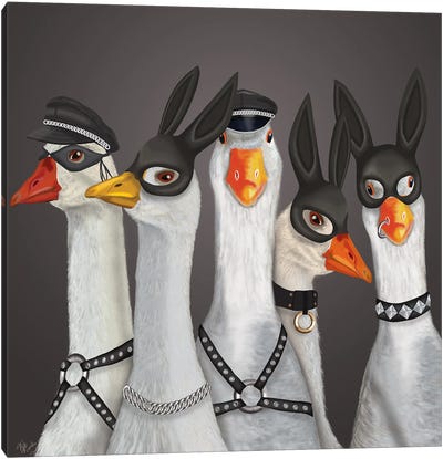 Geese Guys Canvas Art Print - Goose Art