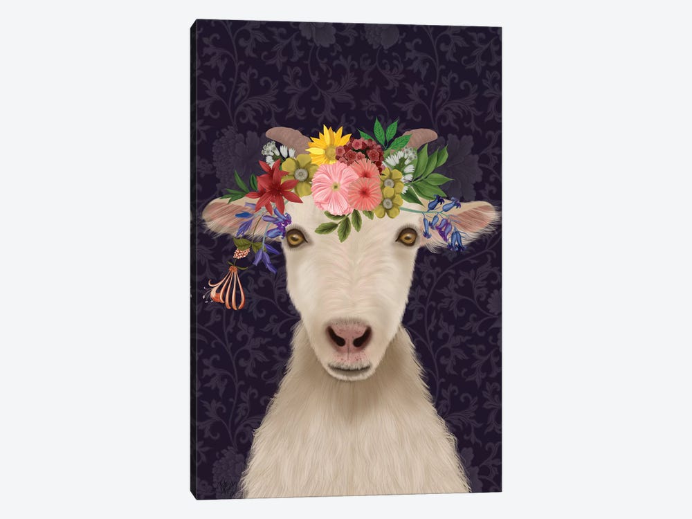 Goat Bohemian 1 by Fab Funky 1-piece Canvas Print