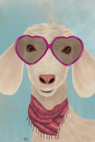 Goats: Goat Heart Glasses by Fab Funky