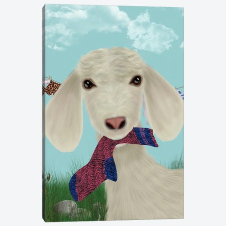 Goat Sock Lunch Canvas Print #FNK1739} by Fab Funky Canvas Print