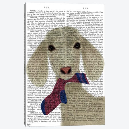 Goat Sock Lunch Book Print Canvas Print #FNK1740} by Fab Funky Canvas Artwork