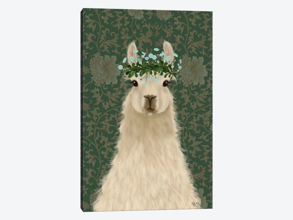 Llama Bohemian 1 by Fab Funky 1-piece Canvas Art Print