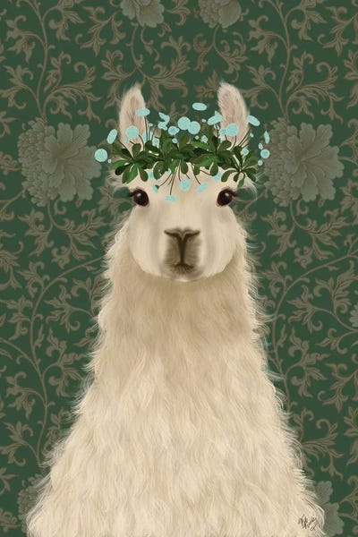 Llamas: Llama Bohemian 1 by Fab Funky