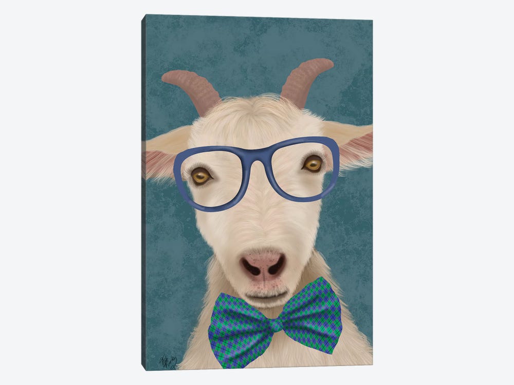 Nerdy Goat by Fab Funky 1-piece Canvas Print