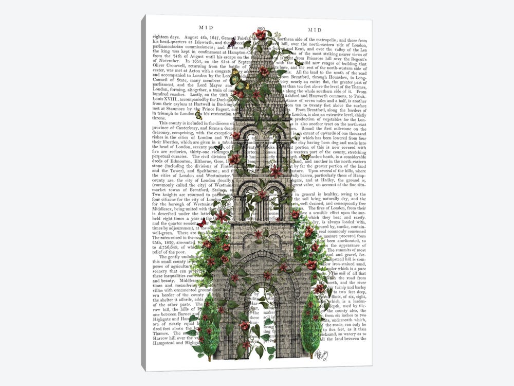 Butterfly Tower I 1-piece Canvas Artwork