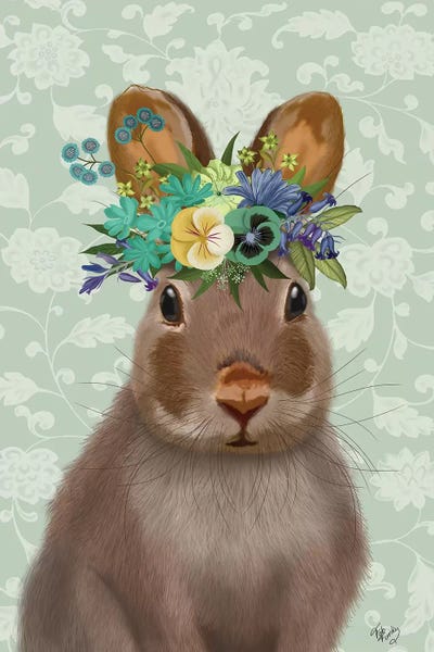 Rabbits: Rabbit Bohemian by Fab Funky