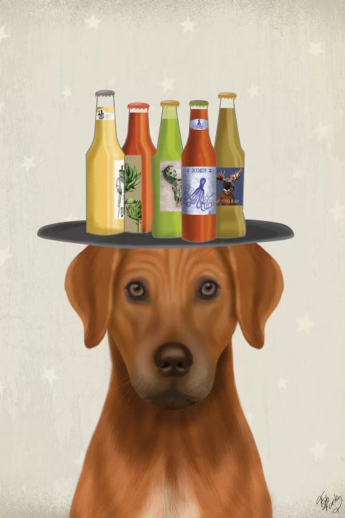 Rhodesian Ridgeback Beer Lover