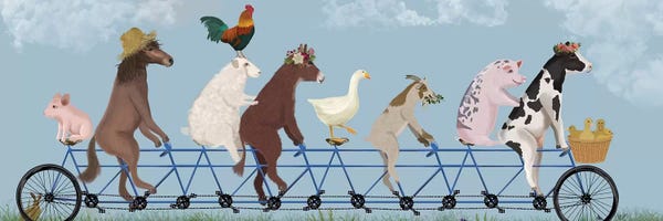 Goats: Tandem Farm Animals by Fab Funky