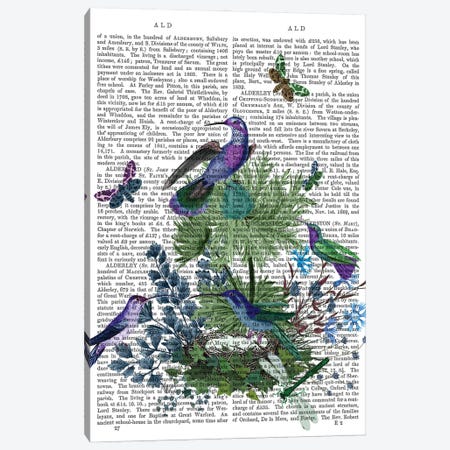 Tropical Birds Nest 1 Book Print Canvas Print #FNK1913} by Fab Funky Canvas Print
