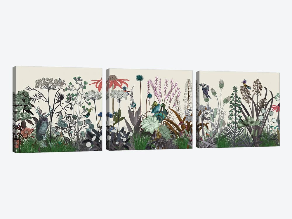 Wildflower Bloom by Fab Funky 3-piece Canvas Wall Art