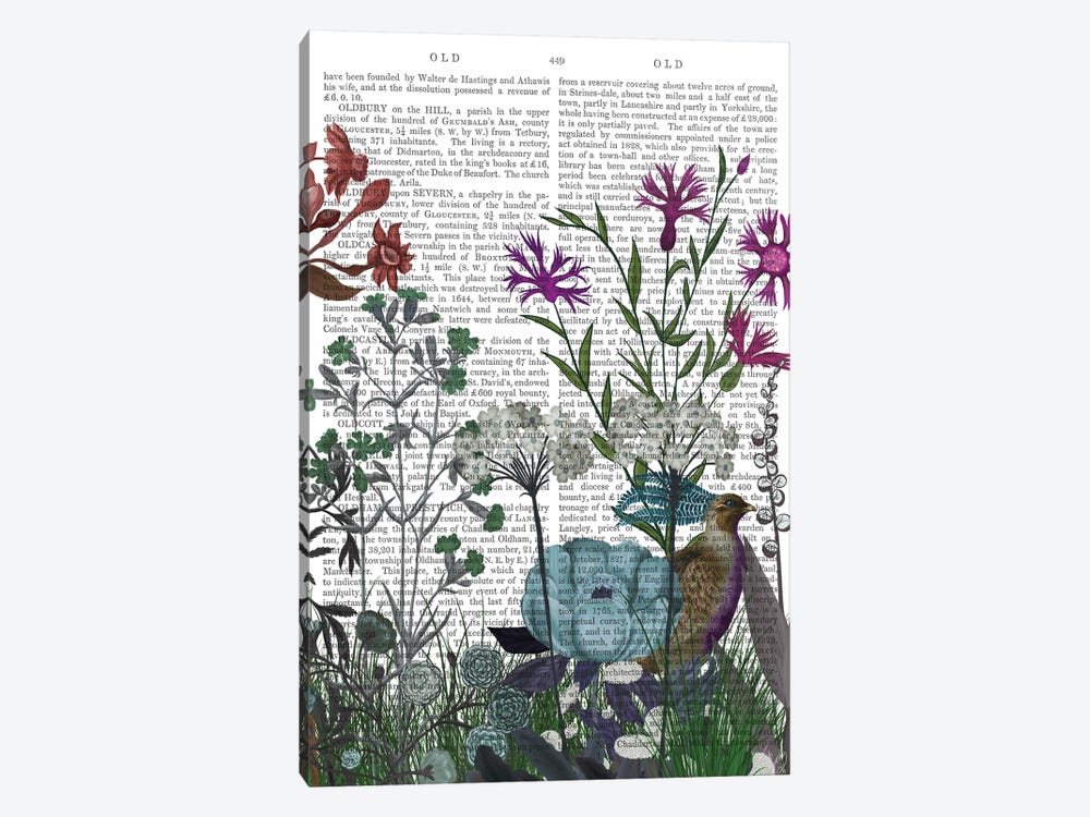 Wildflower Bloom, Partridge Book Print 1-piece Art Print