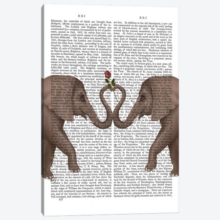 Elephant Heart I  Canvas Print #FNK237} by Fab Funky Canvas Art
