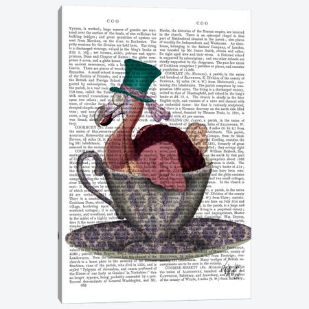 Dodo In Teacup Canvas Print #FNK29} by Fab Funky Canvas Print