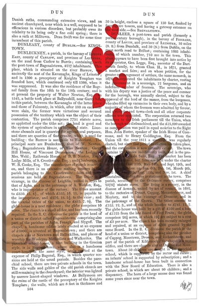 French Kiss And Hearts I Canvas Art Print - Pawsitive Pups