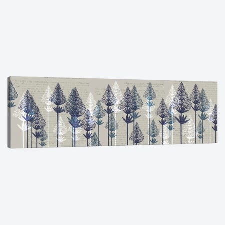 Leafy Pines I Canvas Print #FNK345} by Fab Funky Canvas Wall Art
