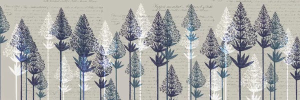 Evergreen Trees: Leafy Pines I by Fab Funky