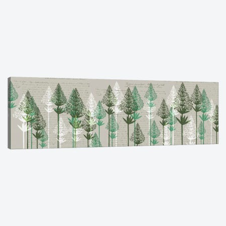Leafy Pines III Canvas Print #FNK347} by Fab Funky Canvas Art