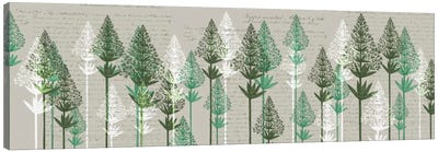 Leafy Pines III Canvas Art Print - Rustic Winter
