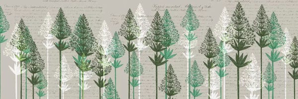 Rustic Winter: Leafy Pines III by Fab Funky