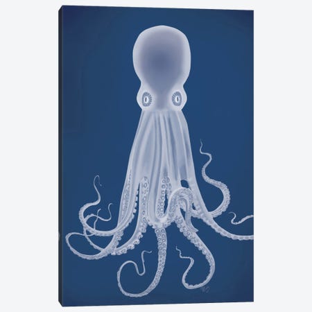 Octopus 8 I Canvas Print #FNK370} by Fab Funky Canvas Art