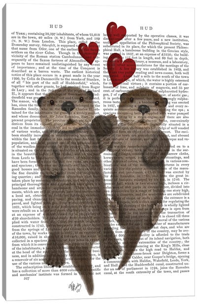 Otters Holding Hands I Canvas Art Print