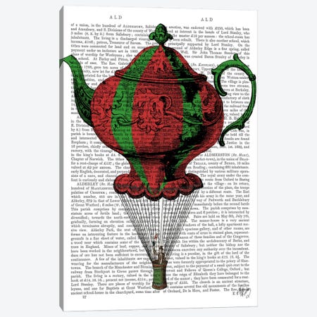 Flying Teapot II Canvas Print #FNK40} by Fab Funky Canvas Art Print