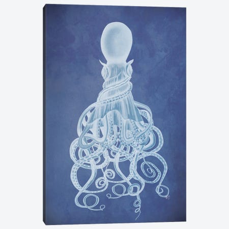 Twisted Octopus I Canvas Print #FNK460} by Fab Funky Canvas Art
